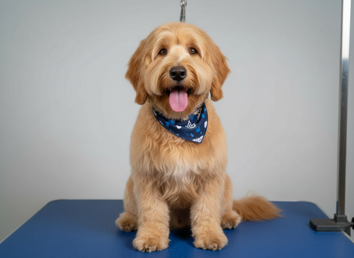 Dog after grooming